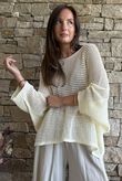 Conrad Grunge Loose Cotton Knit Buttercream
